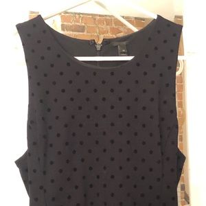 J. Crew Velvet Polka Dot Dress